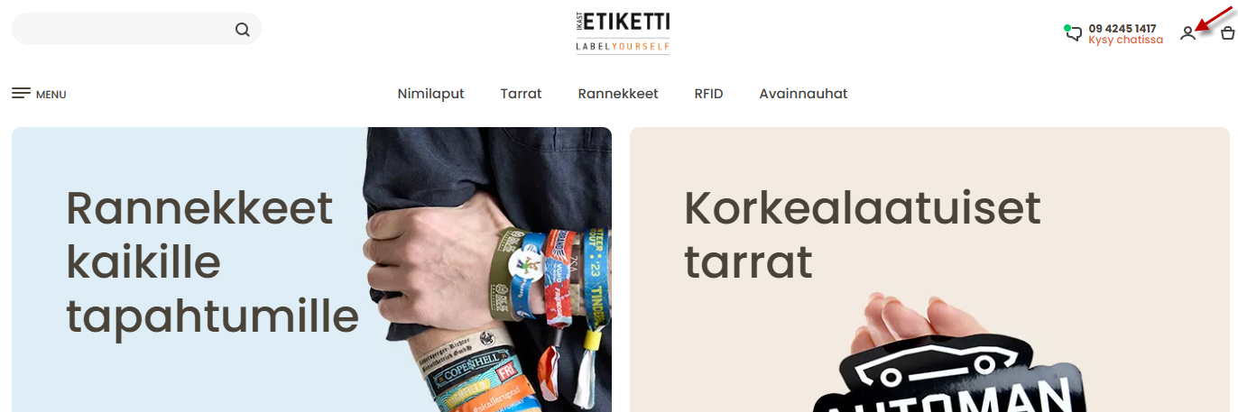 Näin teet lisätilauksen